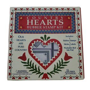 Flower Frame Rubber Stamps (7) Country Hearts Cardmaking Rubber Stampede